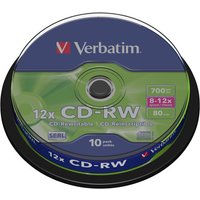 Verbatim DataLifePlus - CD-RW x 10 - 700 MB - storage media