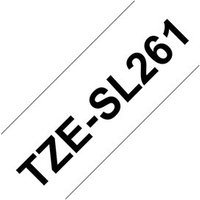 Brother TZe-SL261 - Selbstklebend - Schwarz auf Weiß - Rolle (3,6 cm x 8 m)