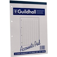 Click to view product details and reviews for Guildhall Accounts Pad 60 Sheets A4. Click to view product details and reviews for Guildhall Accounts Pad 60 Sheets A4.