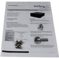 Startech 4U Black Steel Storage Drawer for 19in Racks and Cabinets - Rack storage drawer - 4U - 4UDRAWER - rack storage drawer - 4U