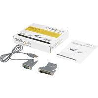 StarTech.com USB to Serial Adapter - 3 ft / 1m - with DB9 to DB25 Pin Adapter - Prolific PL-2303 - USB to RS232 Adapter Cable (ICUSB232DB25) - serial adapter - USB 2.0