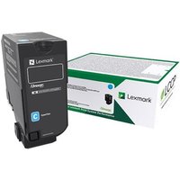 Lexmark - cyan - original - toner cartridge - LCCP, LRP
