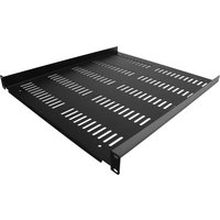 Startech 1U Vented Server Rack Cabinet Shelf, 20in Deep Fixed Cantilever Tray, Rackmount Shelf for 19" AV/Data/Network Equipment Enclosure w/ Cage Nuts & Screws, 55lbs Weight Capacity - 1U Network Rack Shelf - rack shelf - 1U
