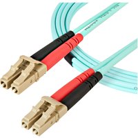 StarTech.com Aqua OM4 Duplex Multimode Fiber - 16 ft / 5m - 100 Gb - 50/125 - OM4 Fiber - LC to LC Fiber Patch Cable (450FBLCLC5) - network cable - 5 m - aqua