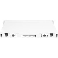 DIGITUS LWL Spleißbox 1HE bestückt 6x LC DX OM3 grau