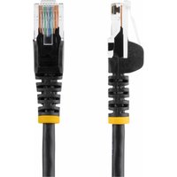 Startech 0.5m Black Cat5e / Cat 5 Snagless Ethernet Patch Cable 0.5 m - patch cable - 50 cm - black