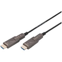 DIGITUS HDMI AOC Hybrid Glasfaserkabel 4K abnehmbar 20m schw