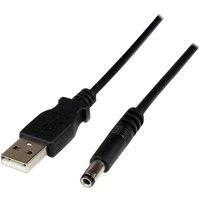 StarTech.com 1m USB to Type N Barrel 5V DC Power Cable - USB A to 5.5mm DC - 1 Meter USB to 5.5mm DC Plug (USB2TYPEN1M) - power cable - USB (power only) to DC jack 5.5 x 2.5 mm - 1 m