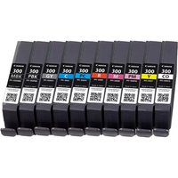 Canon PFI-MBK/PBK/CO/GY/R/C/M/Y/PC/PM 10 Ink Cartridge Multipack - 10-pack - matte black, photo magenta, red, yellow, magenta, photo black, photo cyan, grey, cyan, chroma optimiser - original - ink tank
