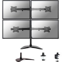 Neomounts NM-D335D4 stand - full-motion - for 4 LCD displays - black