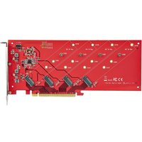 STARTECH Quad M.2 PCIe Adapter 4x NVMe