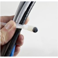 StarTech.com 15cm(6") Cable Ties with Mounting Hole, 3mm(1/8") wide, 40mm(1-1/2") Bundle Dia. 18kg(40lb) Tensile Strength, Nylon 66 Self Locking Ties with Screw Hole, UL Listed, 100 Pack - UL94 V-2 Rated - TAA (CBMZTS10N6) - cable tie - TAA Compliant