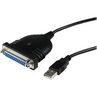StarTech.com 6 ft / 2m USB to DB25 Parallel Printer Adapter Cable - 2 Meter USB to IEEE-1284 Printer Cable - USB A to DB25 M/F (ICUSB1284D25) - parallel adapter - USB 2.0 - IEEE 1284