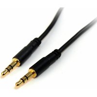 Startech 6 ft Slim 3.5mm Stereo Audio Cable - M/M - 3.5mm Male to Male Audio Cable for your Smartphone, Tablet or MP3 Player (MU6MMS) - audio cable - 1.8 m
