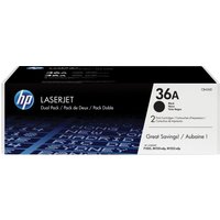 HP 36A - 2-pack - black - original - LaserJet - toner cartridge (CB436AD)