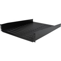 StarTech.com 1U Server Rack Shelf, 2U 22in Universal Fixed Vented Network Rack Shelf/Cantilever Tray for 19" AV/Data/Network Equipment Enclosure w/Cage Nuts & Screws, 50lbs Weight Cap. - 2U Network Rack Shelf (CABSHELF22V) - rack shelf - 2U