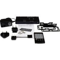 Startech 2x2 HDMI Matrix Switch with Remote - 1080p Automatic & Priority Switcher - Video Wall Auto Selector Splitter Box - Audio Out (VS222HDQ) - video/audio switch - 2 ports