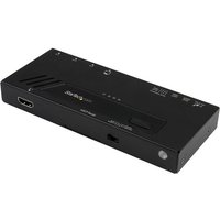 StarTech.com 4 Port HDMI Switch - 4K with Fast Switching, Auto-Sensing & Serial Control - Automatic 4x1 HDMI Video Switcher Box (VS421HD4KA) - video/audio switch - 4 ports