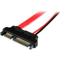 StarTech 6in Slimline SATA to SATA Adapter with Power - Slim SATA (F) to SATA (M) - Slimline Serial ATA to SATA (SLSATAADAP6) - SATA adapter