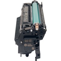 HP 655A - black - original - LaserJet - toner cartridge (CF450A)
