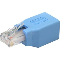 Startech Cisco Console Rollover Adapter for RJ45 Ethernet Cable - Network adapter cable - RJ-45 (M) to RJ-45 (F) - blue - ROLLOVER - network adapter cable - blue
