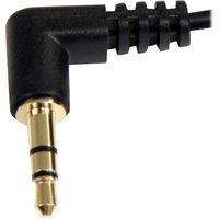 StarTech.com 3 ft Slim 3.5mm Right Angle Stereo Audio Cable - M/M (MU3MMS2RA) - audio cable - 91 cm