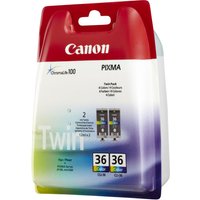 Canon CLI-36 Twin Pack - 2-pack - colour (cyan, magenta, yellow) - original - ink tank