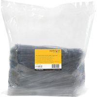 StarTech.com 10"(25cm) Cable Ties, 1/8"(4mm) wide, 2-5/8"(68mm) Bundle Diameter, 50lb(22kg) Tensile Strength, Nylon Self Locking Zip Ties w/Curved Tip, 94V-2/UL Listed, 1000 Pack, Black - Nylon 66 Plastic - TAA (CBMZT10BK) - cable tie - TAA Compliant
