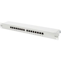 DIGITUS Patchpanel 1HE 16-Port Cat6  geschirmt schwarz DIGITUS Patchpanel 1HE 16-Port Cat6  geschirmt schwarz