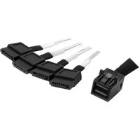 StarTech.com 1m Internal Mini SAS to SATA Cable - SFF-8643 to 4x SATA (SAS43SAT1M) - SATA / SAS cable - 1 m