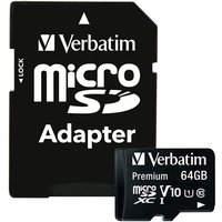 Verbatim Premium - flash memory card - 64 GB - microSDXC UHS-I