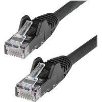 StarTech.com 5m LSZH CAT6 Ethernet Cable, 10 Gigabit Snagless RJ45 100W PoE Network Patch Cord with Strain Relief, CAT 6 10GbE UTP, Black, Individually Tested/ETL, Low Smoke Zero Halogen - Category 6 - 24AWG (N6LPATCH5MBK) - patch cable - 5 m - black