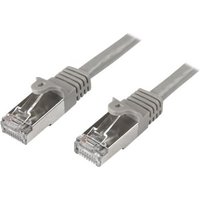 StarTech.com 5m CAT6 Ethernet Cable, 10 Gigabit Shielded Snagless RJ45 100W PoE Patch Cord, CAT 6 10GbE SFTP Network Cable w/Strain Relief, Grey, Fluke Tested/Wiring is UL Certified/TIA - Category 6 - 26AWG (N6SPAT5MGR) - patch cable - 5 m - grey