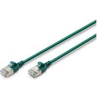 DIGITUS Patchkabel CAT 6A F/FTP Slim 0,30m grün 10 Stück