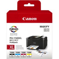 Canon PGI-1500XL C/M/Y/BK Multipack - High Yield - black, yellow, cyan, magenta - original - ink tank
