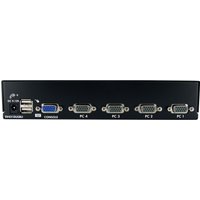 Startech 4-Port USB KVM Swith with OSD - TAA Compliant - 1U Rack Mountable VGA KVM Switch (SV431DUSBU) - KVM switch - 4 ports