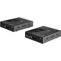 Startech HDMI KVM Extender over IP Network - 4K 30Hz HDMI and USB over IP LAN or Cat5e/Cat6 Ethernet (100m/330ft) - Remote KVM Console - video/audio extender - HDMI - TAA Compliant