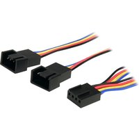 StarTech.com 12in 4 Pin Fan Power Splitter Cable - F/M - 1ft Fan Y Cable - 1ft 4-pin Fan Splitter Cable (FAN4SPLIT12) - fan power splitter - 4 pin PWM to 4 pin PWM - 31 cm