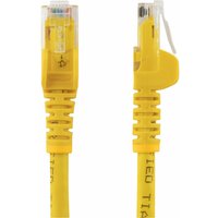Startech 1m CAT6 Ethernet Cable, 10 Gigabit Snagless RJ45 650MHz 100W PoE Patch Cord, CAT 6 10GbE UTP Network Cable w/Strain Relief, Yellow, Wiring is UL Certified/TIA - Category 6 - 24AWG (N6PATC1MYL) - patch cable - 1 m - yellow