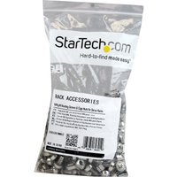 Startech M6 Screws and Cage Nuts - 100 Pack - M6 Mounting Screws and Cage Nuts for Server Rack and Cabinet - Silver (CABSCREWM62) - rack screws and nuts