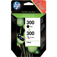 HP 300 - 2-pack - black, colour (cyan, magenta, yellow) - original - ink cartridge