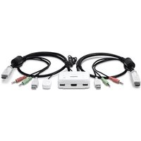 TRENDnet KVM Switch 2-Port HDMI/USB/Audio mit Kabeln