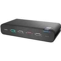 Belkin Universal Secure Dual-Head - 2nd Generation - KVM / audio switch - 4 ports - TAA Compliant
