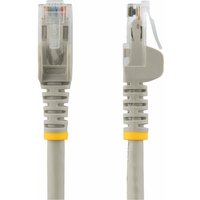 Startech 75ft CAT6 Ethernet Cable, 10 Gigabit Snagless RJ45 650MHz 100W PoE Patch Cord, CAT 6 10GbE UTP Network Cable w/Strain Relief, Gray, Wiring is UL Certified/TIA - Category 6 - 24AWG (N6PATCH75GR) - patch cable - 22.9 m - grey