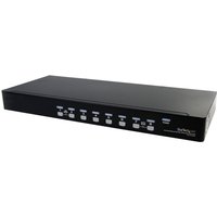 Startech 8 Port VGA KVM Switch - 1U Rack Mount - USB VGA KVM Switch with Audio - 1920 x 1440 @60hz - KVM Video Switch (SV831DUSBAU) - KVM / audio switch - 8 ports