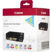 Canon PGI-29 CMY/PC/PM/R Multipack - yellow, cyan, magenta, red, photo cyan, photo magenta - original - ink tank