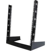 StarTech.com 12U Open Frame Network Rack - 19" 2 Post Free Standing Desktop Rack for Computer, AV, Media, IT, Data & Server Room Equipment (RK12OD) - rack - 12U