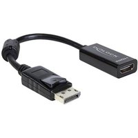 DELOCK Displayport Adapter DP -> HDMI St/Bu 0.22m Kabel schw