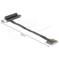 DELOCK Adapter Mini PCIe Stecker zu PCIe 3.0 x8 Slot 90°
