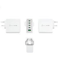 j5create JUP53100 power adapter - GaN - 4 x USB-C, USB - 100 Watt
